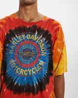 Vintage Harley Davidson 'Big Barn' Tie Dye Tee <br>XXL