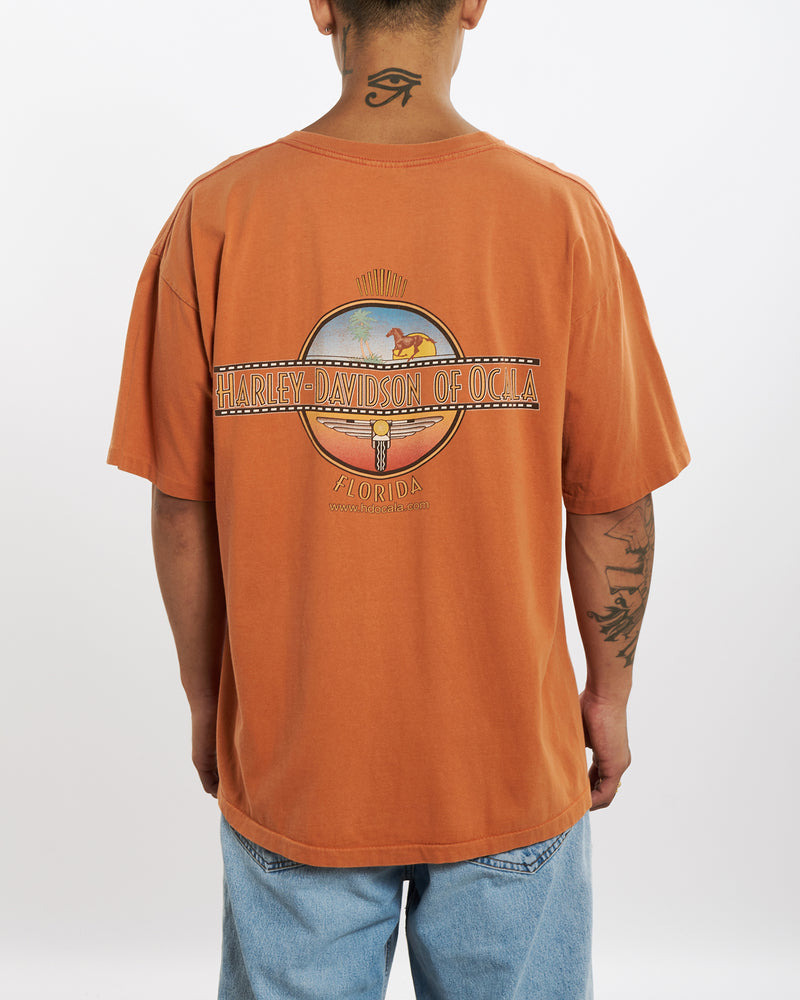 Vintage Harley Davidson 'Florida' Tee <br>XL , The Real Deal , newtown, sydney, australia, thrift store, opshop, preloved, secondhand, sustainable, retro, antique, 70s, 80s, 90s, 2000s, 00s, fashion, clothing, streetwear, trendy, garment, style, boutique, store, shop, archive, sale, cheap, best, top