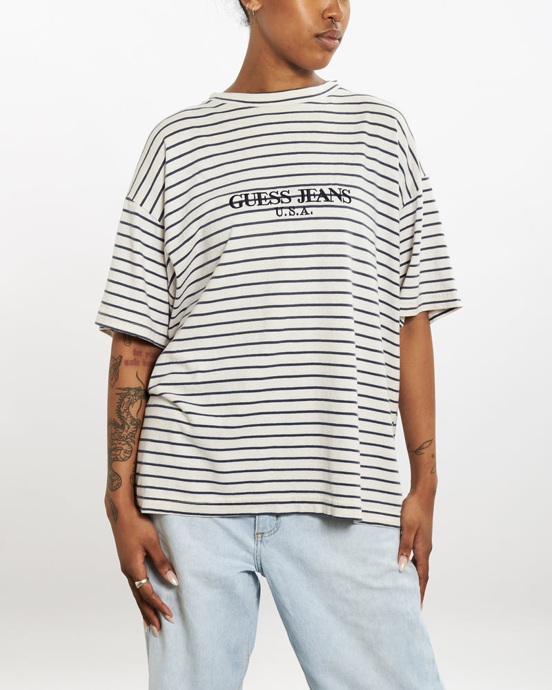 90s Guess Jeans Striped Tee <br>M