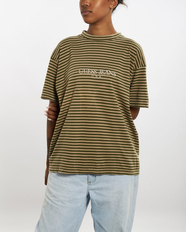 90s Guess Jeans Striped Tee <br>M