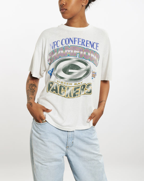 Vintage 1997 NFL Green Bay Packers Super Bowl Tee <br>M , The Real Deal , newtown, sydney, australia, thrift store, opshop, preloved, secondhand, sustainable, retro, antique, 70s, 80s, 90s, 2000s, 00s, fashion, clothing, streetwear, trendy, garment, style, boutique, store, shop, archive, sale, cheap, best, top