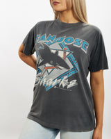 Vintage 1992 NHL San Jose Sharks Tee <br>S , The Real Deal , newtown, sydney, australia, thrift store, opshop, preloved, secondhand, sustainable, retro, antique, 70s, 80s, 90s, 2000s, 00s, fashion, clothing, streetwear, trendy, garment, style, boutique, store, shop, archive, sale, cheap, best, top