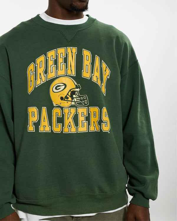 Vintage 90s NFL Green Bay Packers Sweatshirt <br>XL , The Real Deal , newtown, sydney, australia, thrift store, opshop, preloved, secondhand, sustainable, retro, antique, 70s, 80s, 90s, 2000s, 00s, fashion, clothing, streetwear, trendy, garment, style, boutique, store, shop, archive, sale, cheap, best, top
