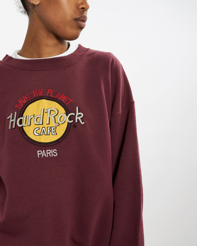Vintage 90s Hard Rock Cafe Sweatshirt <br>M , The Real Deal , newtown, sydney, australia, thrift store, opshop, preloved, secondhand, sustainable, retro, antique, 70s, 80s, 90s, 2000s, 00s, fashion, clothing, streetwear, trendy, garment, style, boutique, store, shop, archive, sale, cheap, best, top