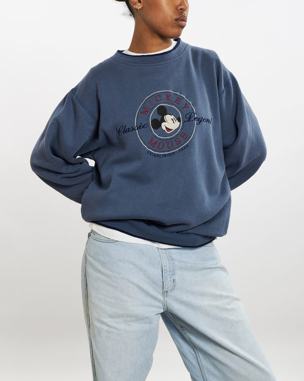 Vintage 90s Mickey Mouse Sweatshirt <br>M , The Real Deal , newtown, sydney, australia, thrift store, opshop, preloved, secondhand, sustainable, retro, antique, 70s, 80s, 90s, 2000s, 00s, fashion, clothing, streetwear, trendy, garment, style, boutique, store, shop, archive, sale, cheap, best, top