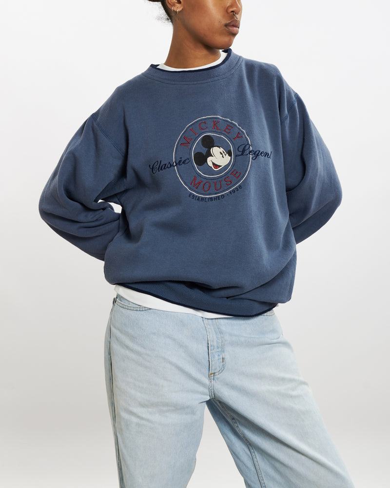 Vintage 90s Mickey Mouse Sweatshirt <br>M , The Real Deal , newtown, sydney, australia, thrift store, opshop, preloved, secondhand, sustainable, retro, antique, 70s, 80s, 90s, 2000s, 00s, fashion, clothing, streetwear, trendy, garment, style, boutique, store, shop, archive, sale, cheap, best, top