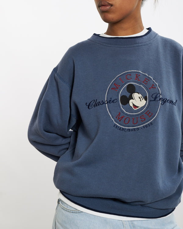 Vintage 90s Mickey Mouse Sweatshirt <br>M , The Real Deal , newtown, sydney, australia, thrift store, opshop, preloved, secondhand, sustainable, retro, antique, 70s, 80s, 90s, 2000s, 00s, fashion, clothing, streetwear, trendy, garment, style, boutique, store, shop, archive, sale, cheap, best, top
