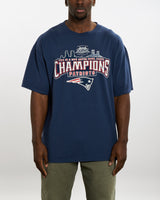 Vintage NFL New England Patriots Super Bowl Tee <br>XL , The Real Deal , newtown, sydney, australia, thrift store, opshop, preloved, secondhand, sustainable, retro, antique, 70s, 80s, 90s, 2000s, 00s, fashion, clothing, streetwear, trendy, garment, style, boutique, store, shop, archive, sale, cheap, best, top