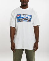 Vintage 90s Pepsi Racing Tee <br>XL , The Real Deal , newtown, sydney, australia, thrift store, opshop, preloved, secondhand, sustainable, retro, antique, 70s, 80s, 90s, 2000s, 00s, fashion, clothing, streetwear, trendy, garment, style, boutique, store, shop, archive, sale, cheap, best, top