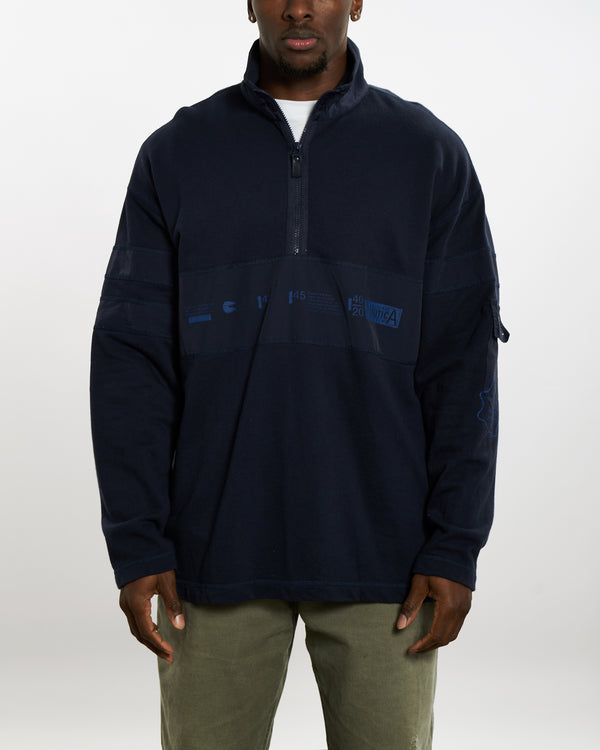 Vintage Nautica Quarter Zip Sweatshirt <br>XL