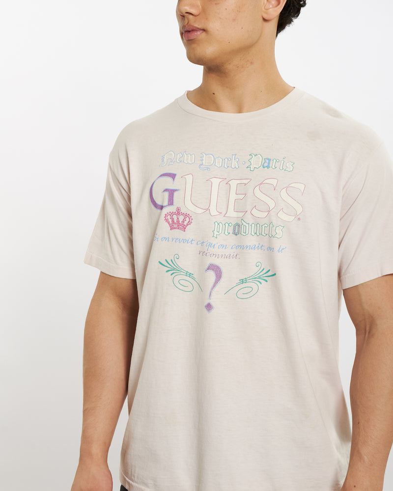Vintage 80s Guess Products Tee <br>L , The Real Deal , newtown, sydney, australia, thrift store, opshop, preloved, secondhand, sustainable, retro, antique, 70s, 80s, 90s, 2000s, 00s, fashion, clothing, streetwear, trendy, garment, style, boutique, store, shop, archive, sale, cheap, best, top
