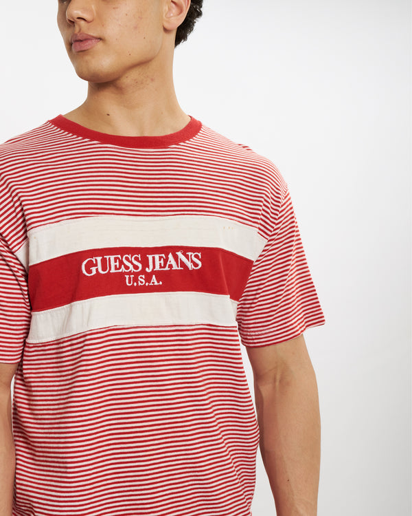 1989 Guess Jeans Striped Tee <br>L