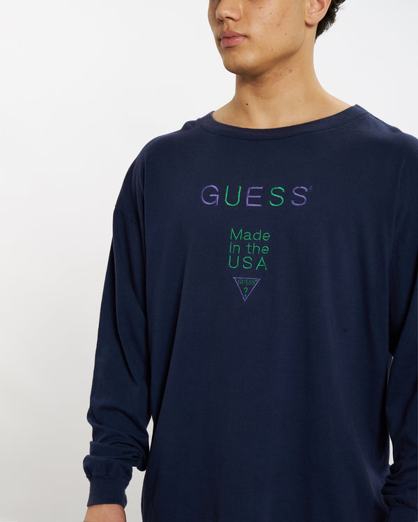 90s Guess Jeans Long Sleeve Tee <br>L