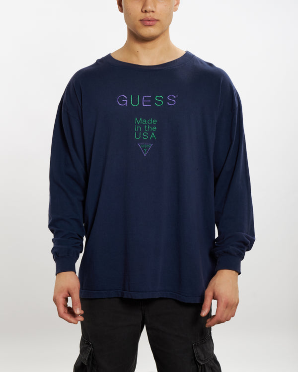 90s Guess Jeans Long Sleeve Tee <br>L