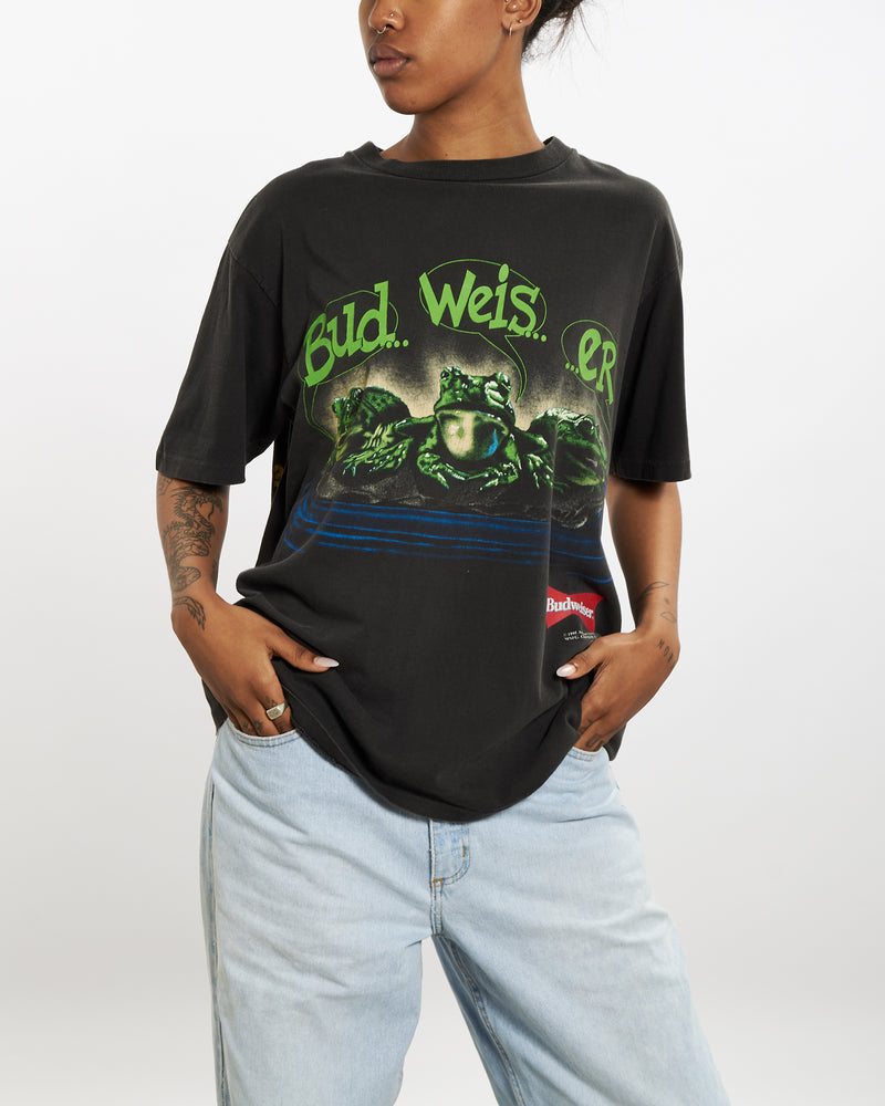 Vintage 1995 Budweiser Tee <br>M , The Real Deal , newtown, sydney, australia, thrift store, opshop, preloved, secondhand, sustainable, retro, antique, 70s, 80s, 90s, 2000s, 00s, fashion, clothing, streetwear, trendy, garment, style, boutique, store, shop, archive, sale, cheap, best, top