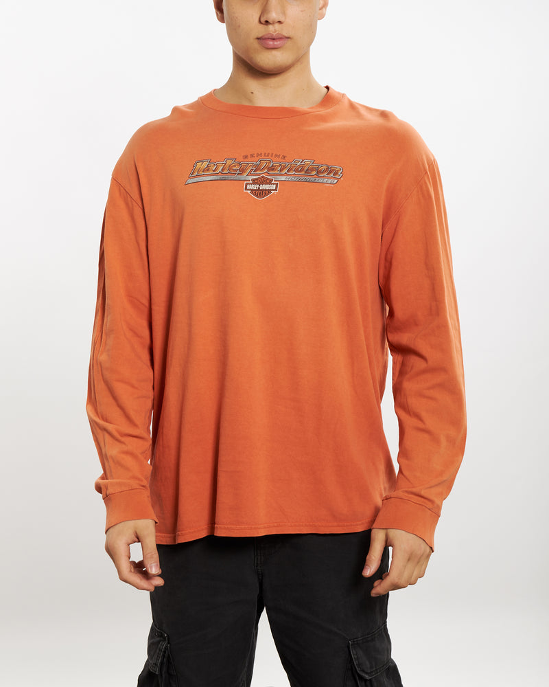 Vintage Harley Davidson Long Sleeve Tee <br>L , The Real Deal , newtown, sydney, australia, thrift store, opshop, preloved, secondhand, sustainable, retro, antique, 70s, 80s, 90s, 2000s, 00s, fashion, clothing, streetwear, trendy, garment, style, boutique, store, shop, archive, sale, cheap, best, top