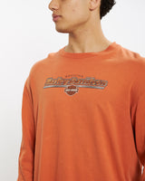 Vintage Harley Davidson Long Sleeve Tee <br>L , The Real Deal , newtown, sydney, australia, thrift store, opshop, preloved, secondhand, sustainable, retro, antique, 70s, 80s, 90s, 2000s, 00s, fashion, clothing, streetwear, trendy, garment, style, boutique, store, shop, archive, sale, cheap, best, top