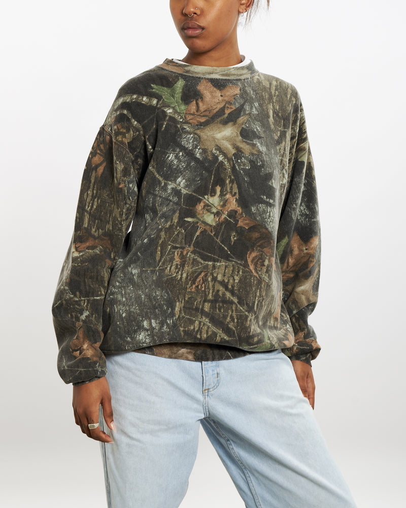 Vintage Real Tree Camo Sweatshirt <br>M , The Real Deal , newtown, sydney, australia, thrift store, opshop, preloved, secondhand, sustainable, retro, antique, 70s, 80s, 90s, 2000s, 00s, fashion, clothing, streetwear, trendy, garment, style, boutique, store, shop, archive, sale, cheap, best, top