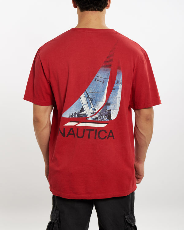 90s Nautica Pocket Tee <br>L