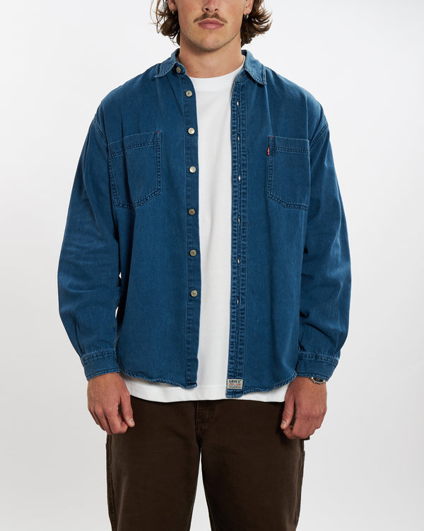 90s Levis Denim Button Up Shirt <br>XL