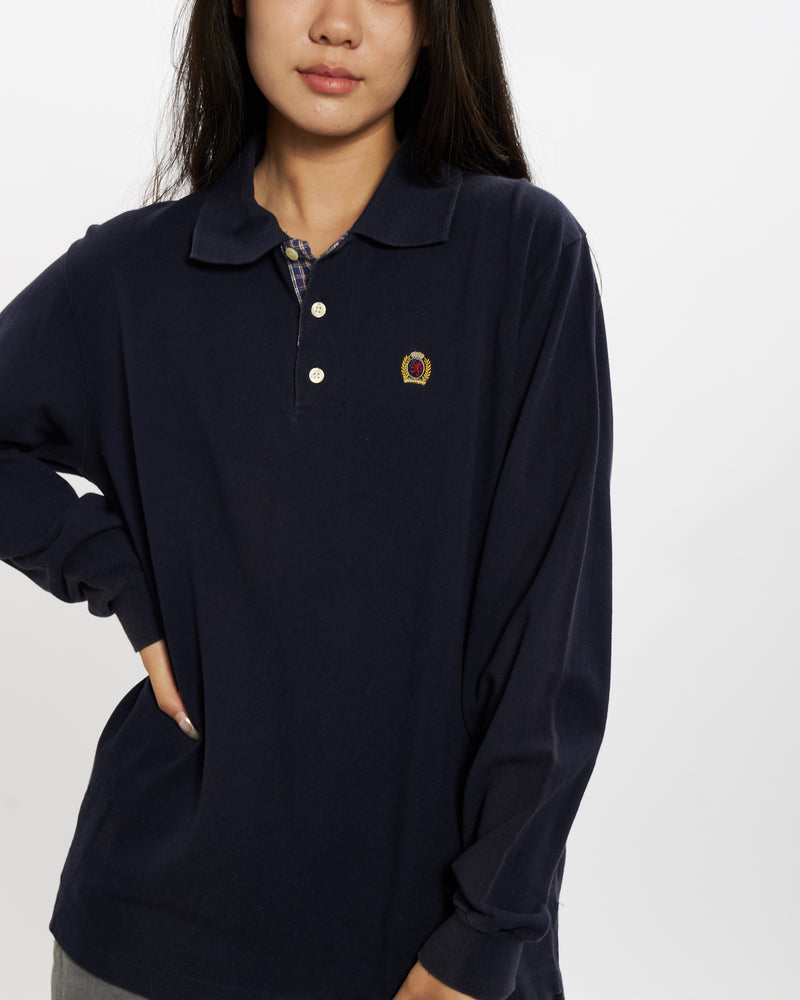 90s Tommy Hilfiger Long Sleeve Polo Shirt <br>S