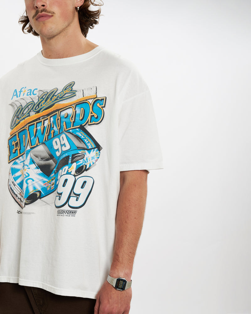 Vintage 1999 NASCAR Racing Tee <br>L , The Real Deal , newtown, sydney, australia, thrift store, opshop, preloved, secondhand, sustainable, retro, antique, 70s, 80s, 90s, 2000s, 00s, fashion, clothing, streetwear, trendy, garment, style, boutique, store, shop, archive, sale, cheap, best, top