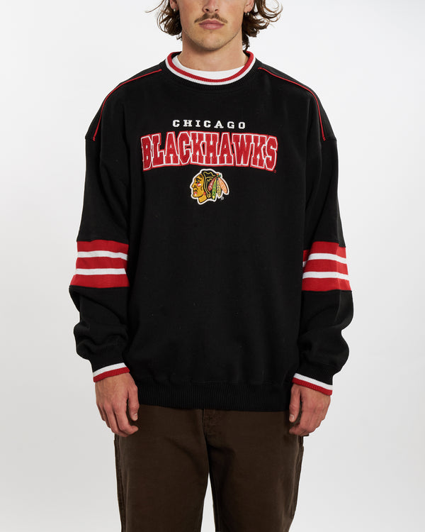 90s NHL Chicago Blackhawks Sweatshirt <br>XL