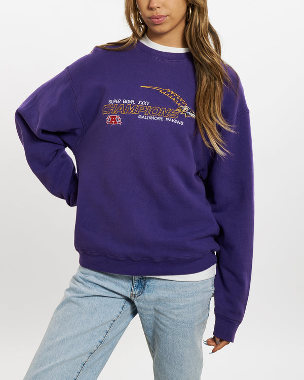 Vintage NFL Baltimore Ravens Super Bowl Sweatshirt <br>S