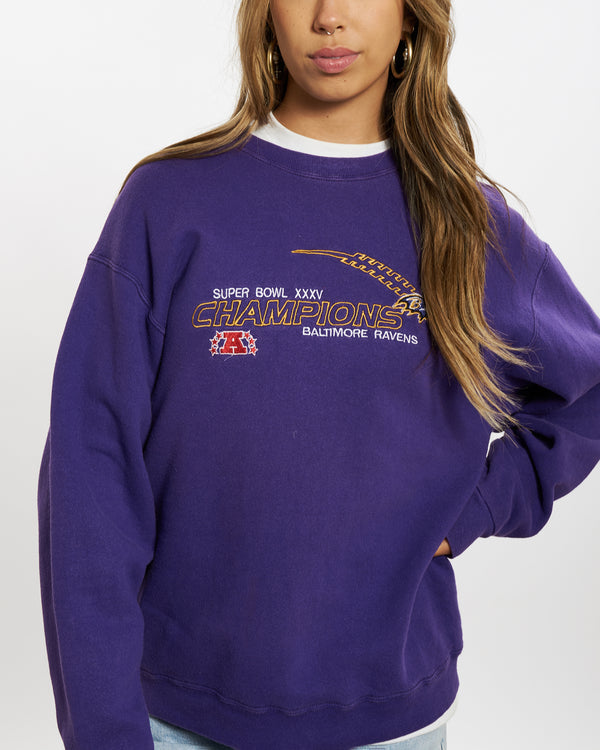 Vintage NFL Baltimore Ravens Super Bowl Sweatshirt <br>S