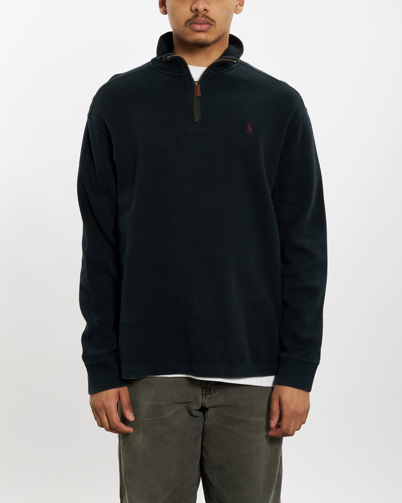 Vintage 90s Polo Ralph Lauren Quarter Zip Sweater <br>M , The Real Deal , newtown, sydney, australia, thrift store, opshop, preloved, secondhand, sustainable, retro, antique, 70s, 80s, 90s, 2000s, 00s, fashion, clothing, streetwear, trendy, garment, style, boutique, store, shop, archive, sale, cheap, best, top