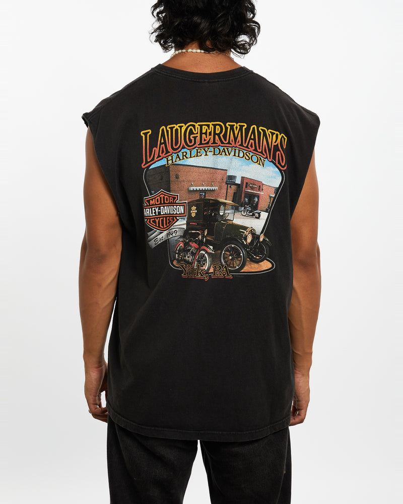 Vintage Harley Davidson Tank <br>L , The Real Deal , newtown, sydney, australia, thrift store, opshop, preloved, secondhand, sustainable, retro, antique, 70s, 80s, 90s, 2000s, 00s, fashion, clothing, streetwear, trendy, garment, style, boutique, store, shop, archive, sale, cheap, best, top