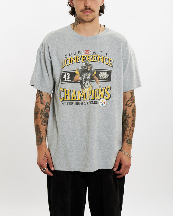 Vintage NFL Pittsburgh Steelers Tee <br>L , The Real Deal , newtown, sydney, australia, thrift store, opshop, preloved, secondhand, sustainable, retro, antique, 70s, 80s, 90s, 2000s, 00s, fashion, clothing, streetwear, trendy, garment, style, boutique, store, shop, archive, sale, cheap, best, top