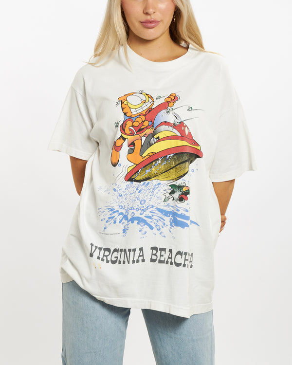 90s Garfield 'Virginia Beach' Tee <br>M