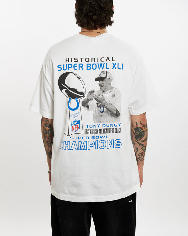 Vintage NFL Superbowl Tee <br>XL , The Real Deal , newtown, sydney, australia, thrift store, opshop, preloved, secondhand, sustainable, retro, antique, 70s, 80s, 90s, 2000s, 00s, fashion, clothing, streetwear, trendy, garment, style, boutique, store, shop, archive, sale, cheap, best, top