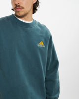 Vintage 90s Adidas Embroidered Sweatshirt <br>L , The Real Deal , newtown, sydney, australia, thrift store, opshop, preloved, secondhand, sustainable, retro, antique, 70s, 80s, 90s, 2000s, 00s, fashion, clothing, streetwear, trendy, garment, style, boutique, store, shop, archive, sale, cheap, best, top