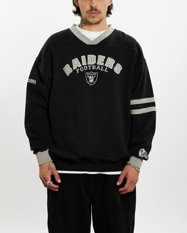 90s NFL Oakland Raiders Sweatshirt <br>L