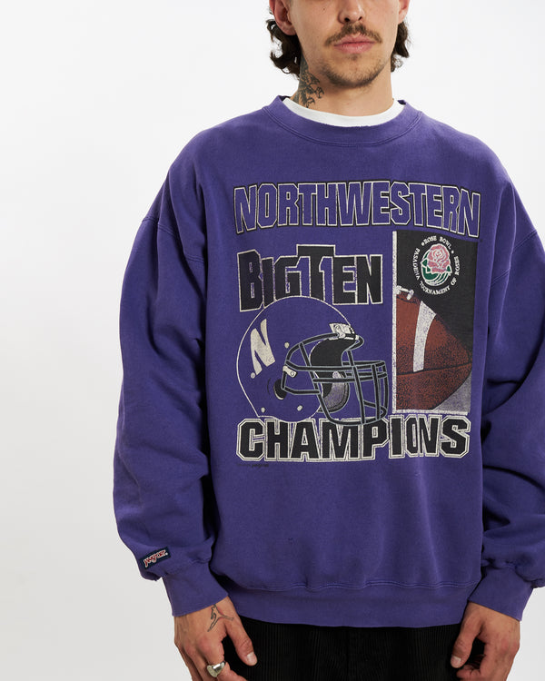 90s Rosebowl Tournament 'Northwestern Champions' Sweatshirt <br>L