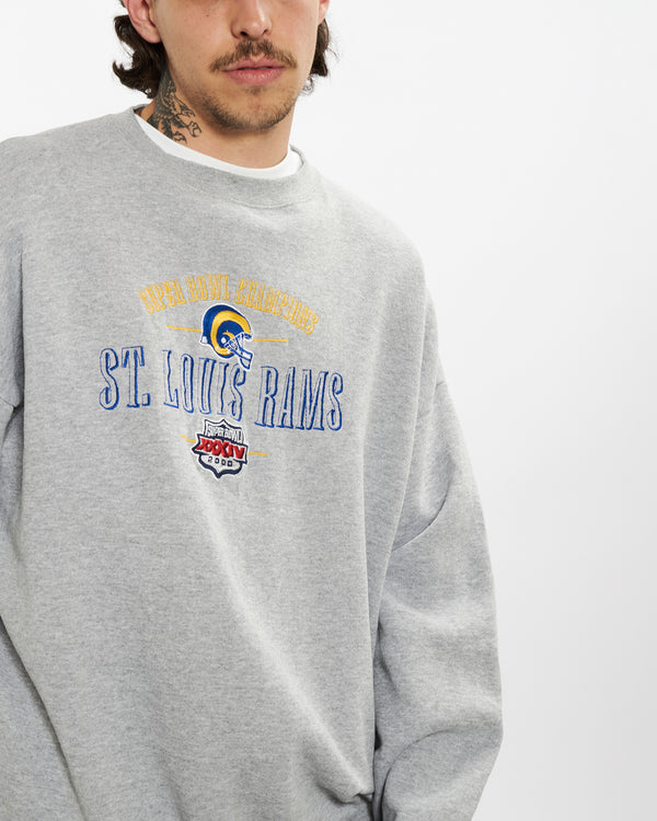 Vintage NFL St Louis Rams 'Super Bowl' Sweatshirt <br>L