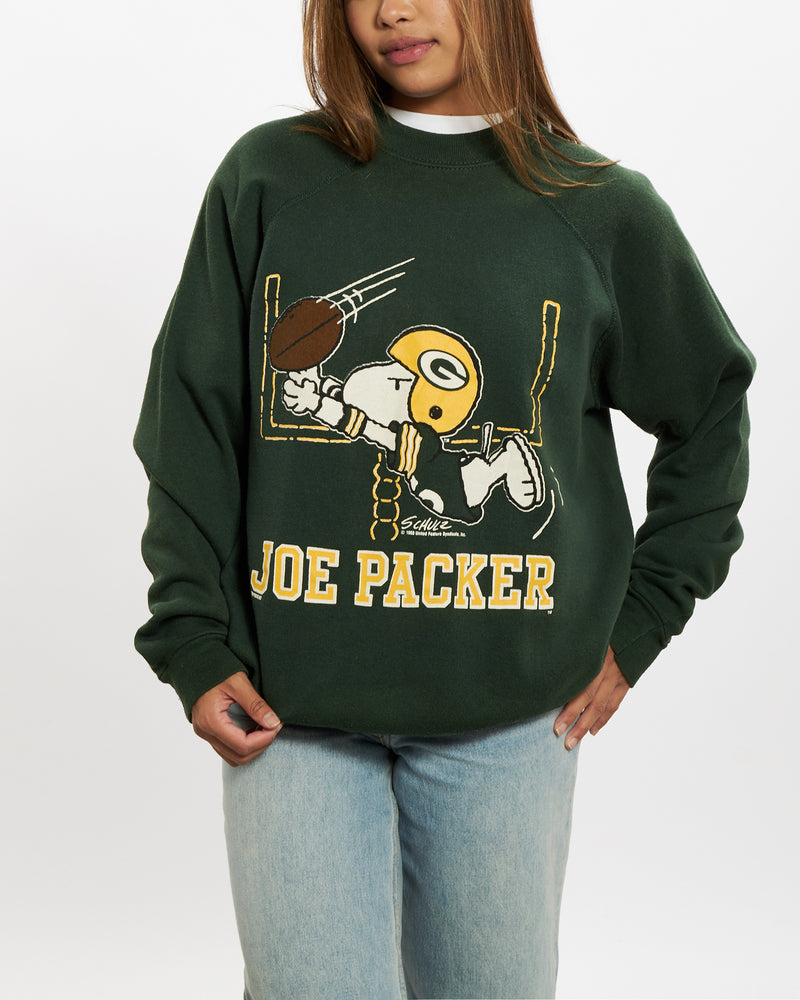 Vintage 80s Snoopy x Green Bay Packers Sweatshirt <br>S , The Real Deal , newtown, sydney, australia, thrift store, opshop, preloved, secondhand, sustainable, retro, antique, 70s, 80s, 90s, 2000s, 00s, fashion, clothing, streetwear, trendy, garment, style, boutique, store, shop, archive, sale, cheap, best, top