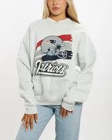 90s NFL New England Patriots Sweatshirt <br>M