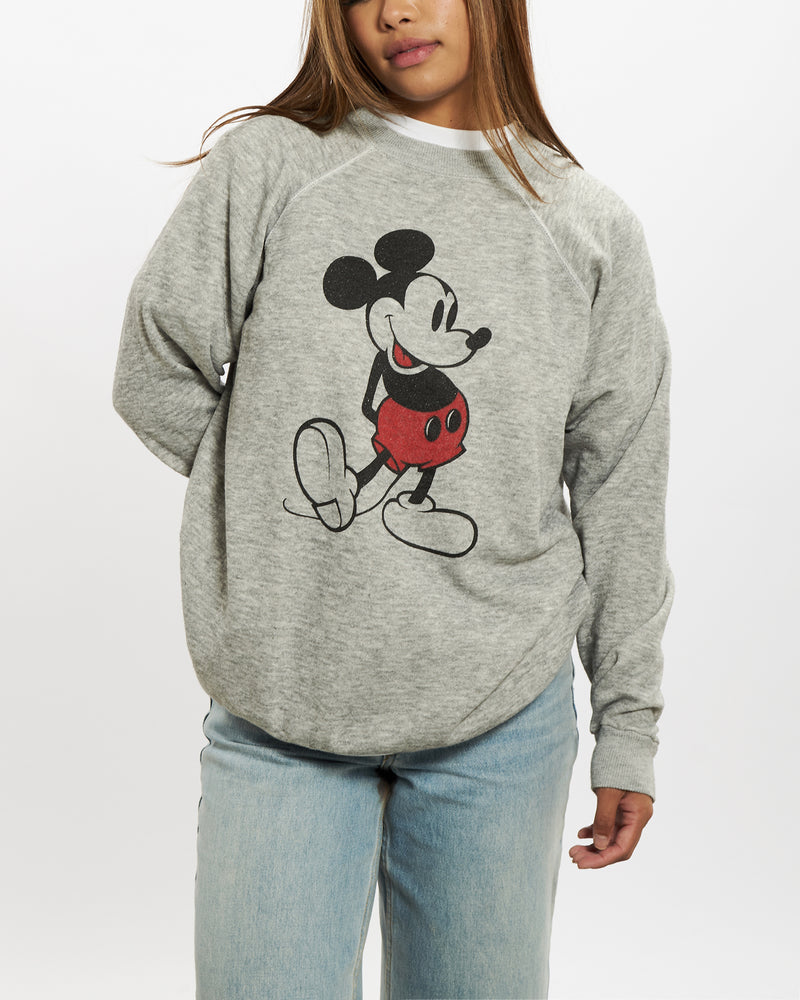 Vintage 80s Mickey Mouse Sweatshirt <br>S , The Real Deal , newtown, sydney, australia, thrift store, opshop, preloved, secondhand, sustainable, retro, antique, 70s, 80s, 90s, 2000s, 00s, fashion, clothing, streetwear, trendy, garment, style, boutique, store, shop, archive, sale, cheap, best, top