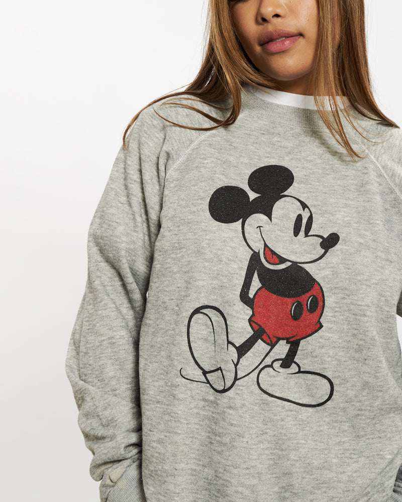 Vintage 80s Mickey Mouse Sweatshirt <br>S , The Real Deal , newtown, sydney, australia, thrift store, opshop, preloved, secondhand, sustainable, retro, antique, 70s, 80s, 90s, 2000s, 00s, fashion, clothing, streetwear, trendy, garment, style, boutique, store, shop, archive, sale, cheap, best, top