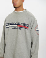 Vintage 90s Tommy Hilfiger Sweatshirt <br>XL , The Real Deal , newtown, sydney, australia, thrift store, opshop, preloved, secondhand, sustainable, retro, antique, 70s, 80s, 90s, 2000s, 00s, fashion, clothing, streetwear, trendy, garment, style, boutique, store, shop, archive, sale, cheap, best, top