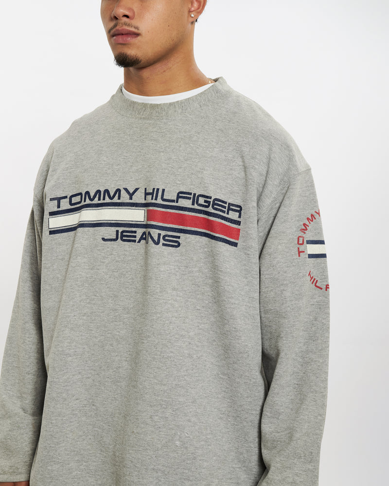 Vintage 90s Tommy Hilfiger Sweatshirt <br>XL , The Real Deal , newtown, sydney, australia, thrift store, opshop, preloved, secondhand, sustainable, retro, antique, 70s, 80s, 90s, 2000s, 00s, fashion, clothing, streetwear, trendy, garment, style, boutique, store, shop, archive, sale, cheap, best, top