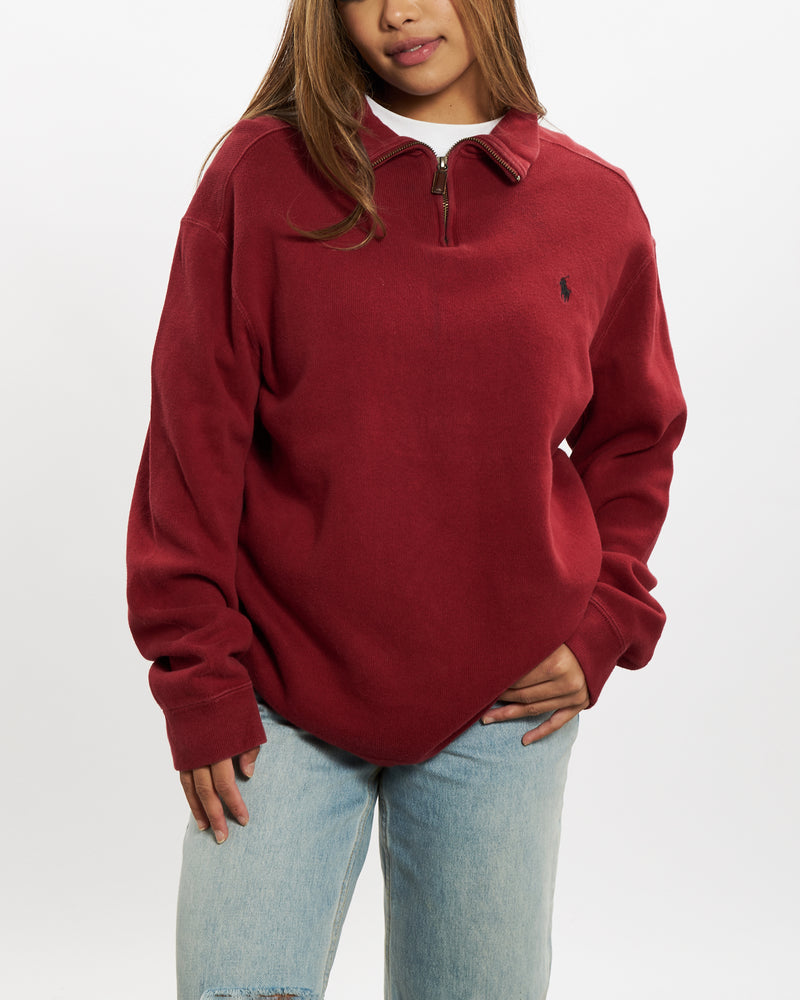 Vintage Polo Ralph Lauren Quarter Zip Sweatshirt <br>S , The Real Deal , newtown, sydney, australia, thrift store, opshop, preloved, secondhand, sustainable, retro, antique, 70s, 80s, 90s, 2000s, 00s, fashion, clothing, streetwear, trendy, garment, style, boutique, store, shop, archive, sale, cheap, best, top