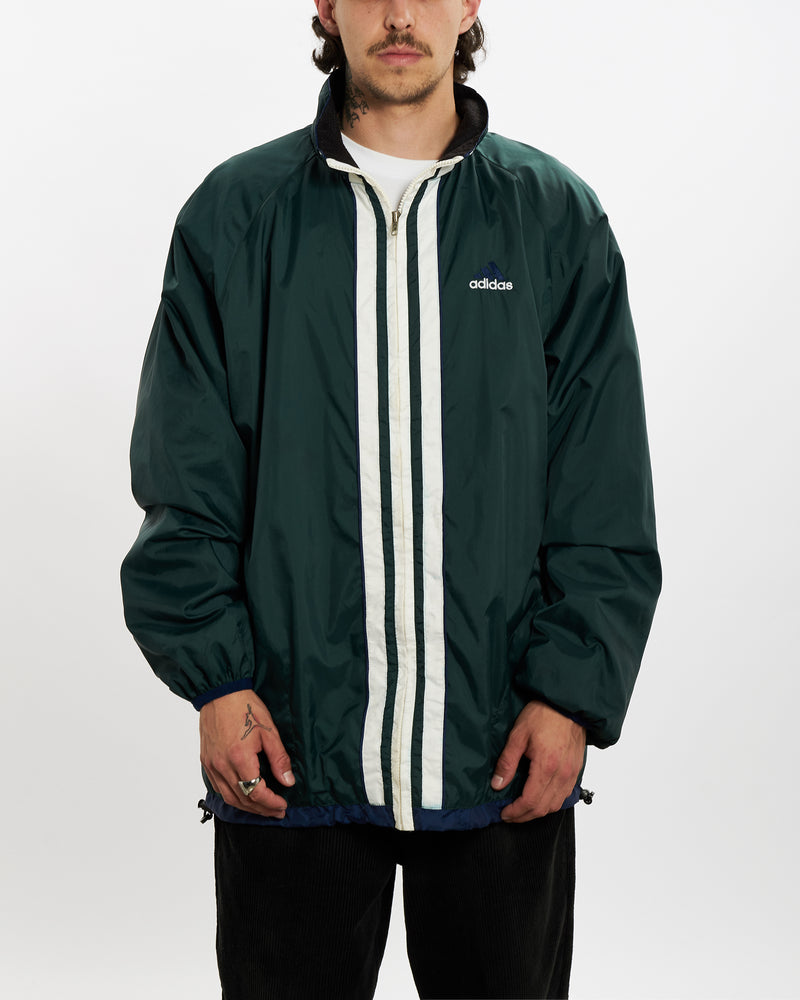 Vintage 90s Adidas Spray Jacket <br>L , The Real Deal , newtown, sydney, australia, thrift store, opshop, preloved, secondhand, sustainable, retro, antique, 70s, 80s, 90s, 2000s, 00s, fashion, clothing, streetwear, trendy, garment, style, boutique, store, shop, archive, sale, cheap, best, top