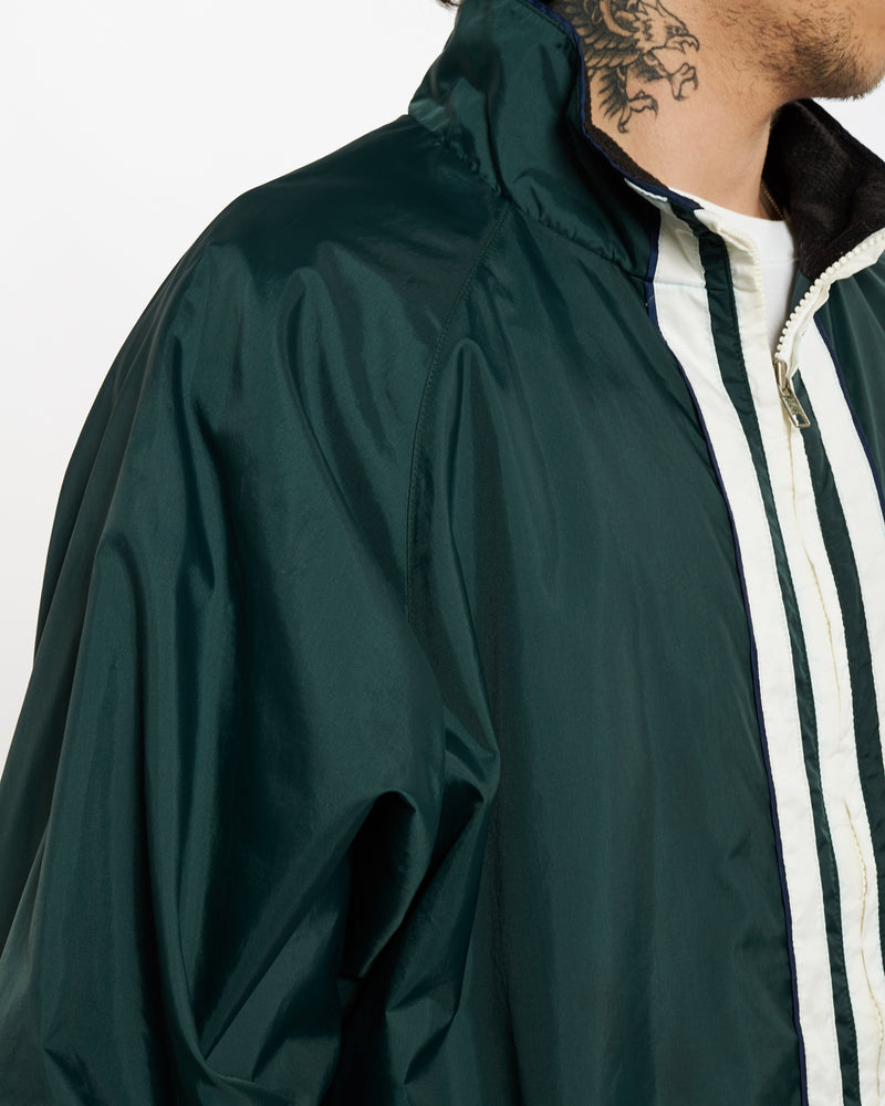 Vintage 90s Adidas Spray Jacket <br>L , The Real Deal , newtown, sydney, australia, thrift store, opshop, preloved, secondhand, sustainable, retro, antique, 70s, 80s, 90s, 2000s, 00s, fashion, clothing, streetwear, trendy, garment, style, boutique, store, shop, archive, sale, cheap, best, top
