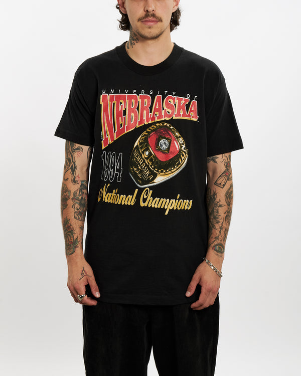 Vintage 1994 University of Nebraska 'Champions' Tee <br>L , The Real Deal , newtown, sydney, australia, thrift store, opshop, preloved, secondhand, sustainable, retro, antique, 70s, 80s, 90s, 2000s, 00s, fashion, clothing, streetwear, trendy, garment, style, boutique, store, shop, archive, sale, cheap, best, top
