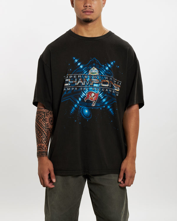 Vintage Superbowl Tee <br>XL , The Real Deal , newtown, sydney, australia, thrift store, opshop, preloved, secondhand, sustainable, retro, antique, 70s, 80s, 90s, 2000s, 00s, fashion, clothing, streetwear, trendy, garment, style, boutique, store, shop, archive, sale, cheap, best, top