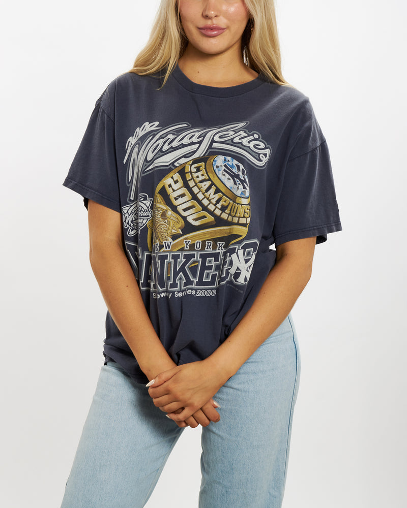 Vintage MLB New York Yankees Tee <br>M , The Real Deal , newtown, sydney, australia, thrift store, opshop, preloved, secondhand, sustainable, retro, antique, 70s, 80s, 90s, 2000s, 00s, fashion, clothing, streetwear, trendy, garment, style, boutique, store, shop, archive, sale, cheap, best, top